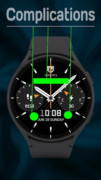 Classic Black Watch Face screenshot 4