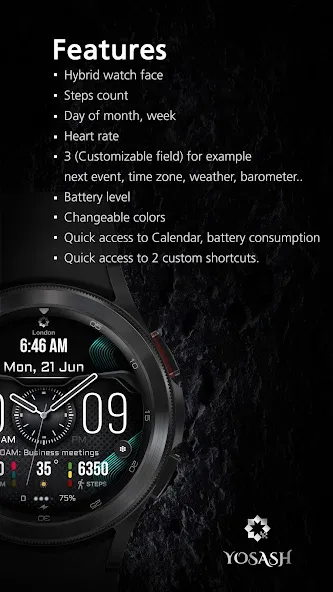 H385 Hybrid Watch Face screenshot 5