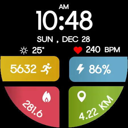 Color FitnessTracker WatchFace screenshot 23