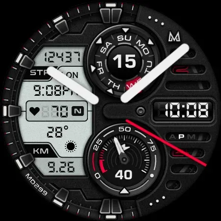 MD299 Analog watch face screenshot 16