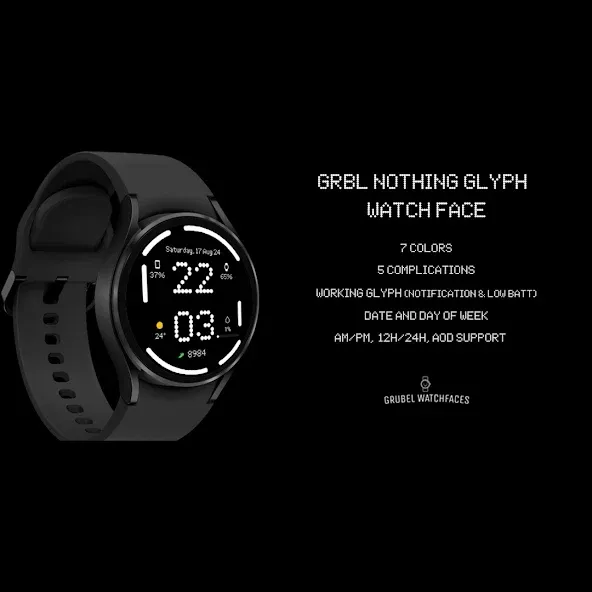 GRBL Nothing 2 Glyph Watchface screenshot 17