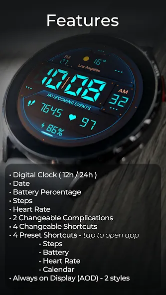TVV Digital Watch Face screenshot 3