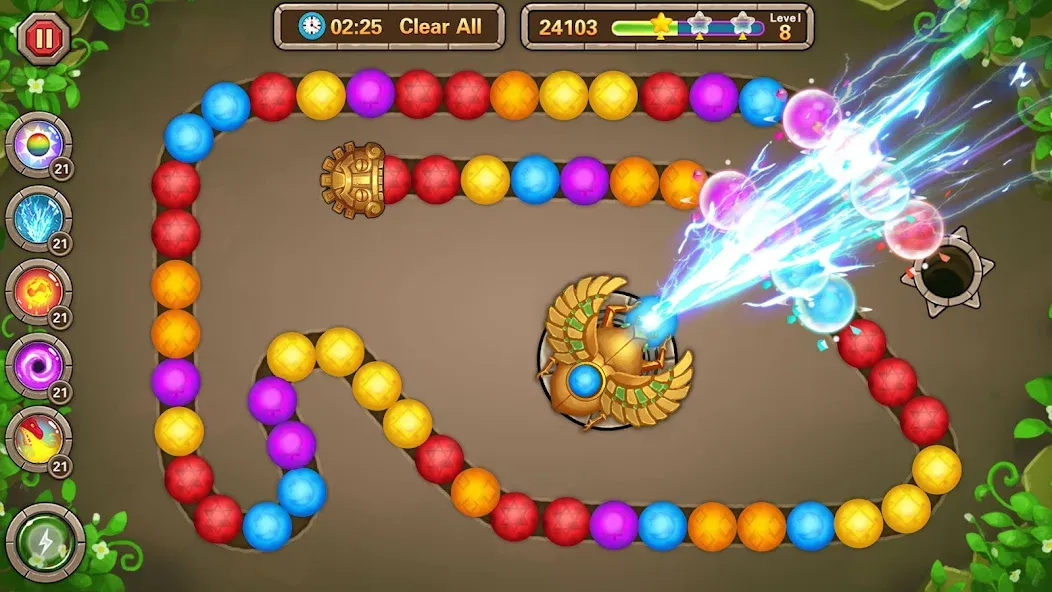 Jungle Marble Blast screenshot 1
