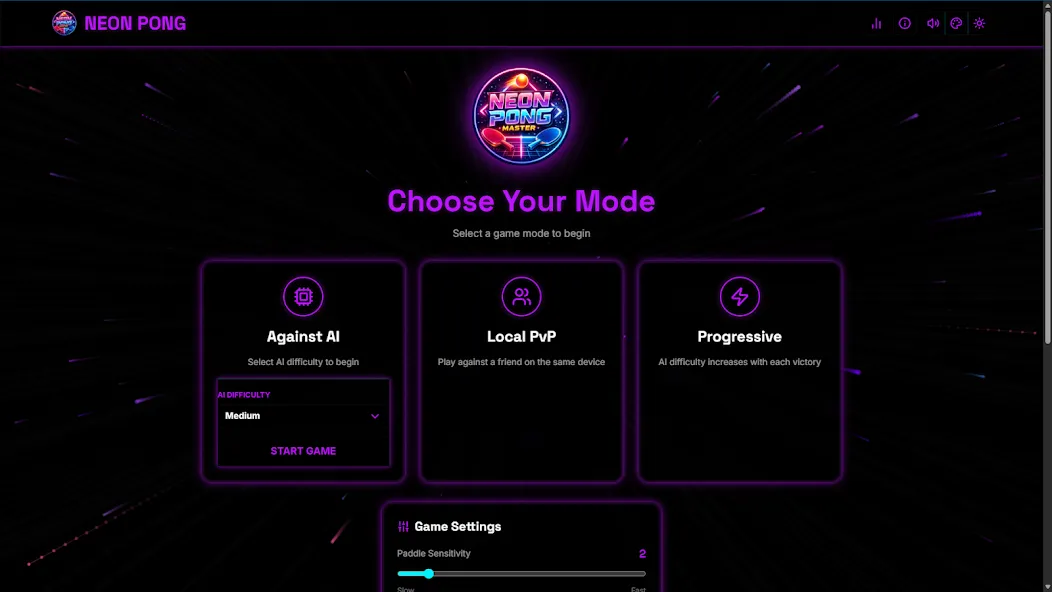 Neon Pong Master Offline Play screenshot 32