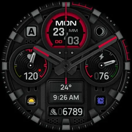 SH072 Watch Face, WearOS watch screenshot 15
