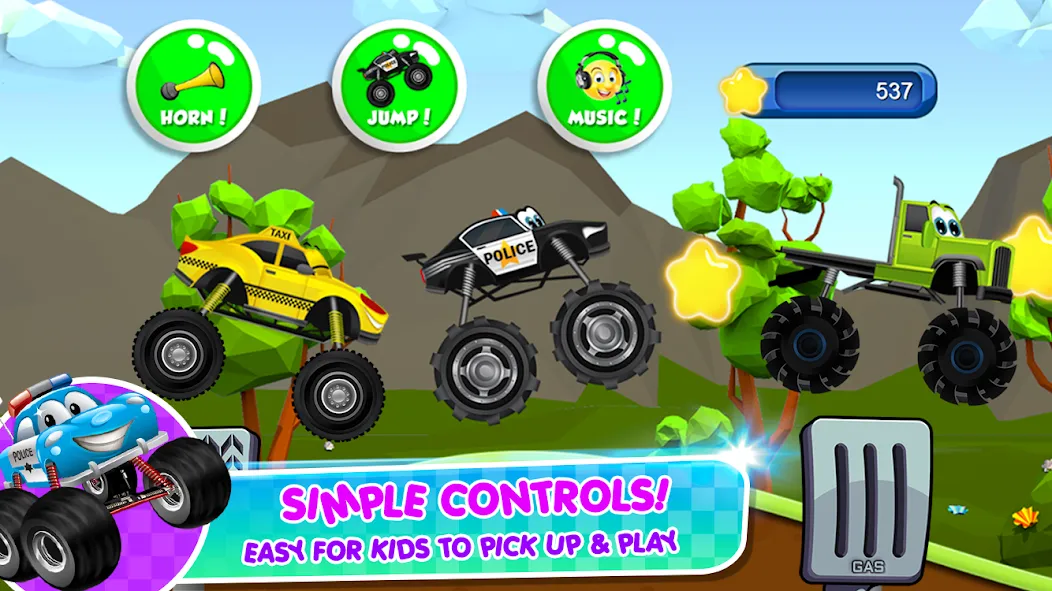 Monster Trucks Game for Kids 2 screenshot 5