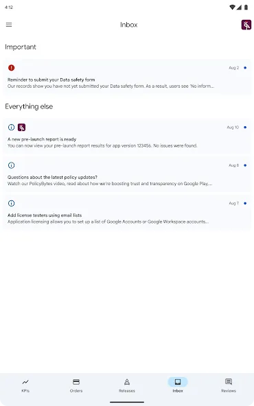 Google Play Console screenshot 10