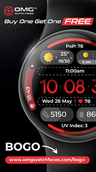 Minimal Weather Watch OMG 379 screenshot 4