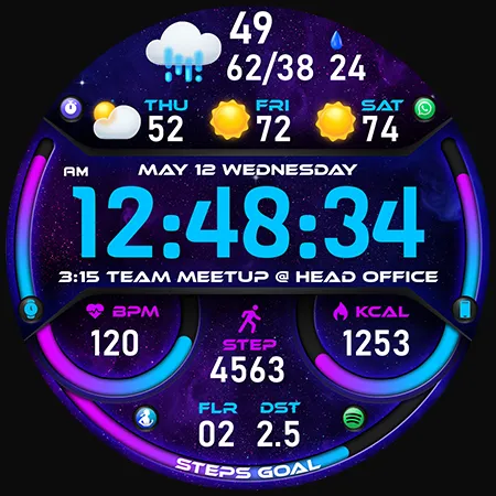 PER51 Digital Watch Face screenshot 44