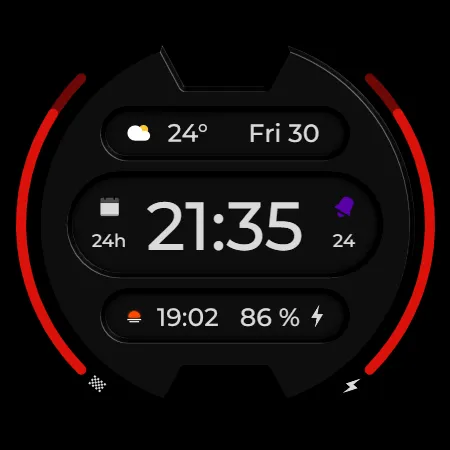 DADAM56: Digital Watch Face screenshot 19
