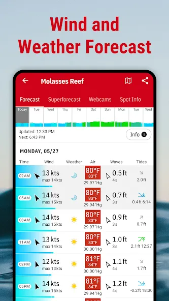 Windfinder: Wind & Weather map screenshot 3