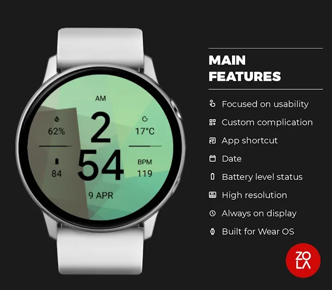 Green Forest Fit Watch Face screenshot 2