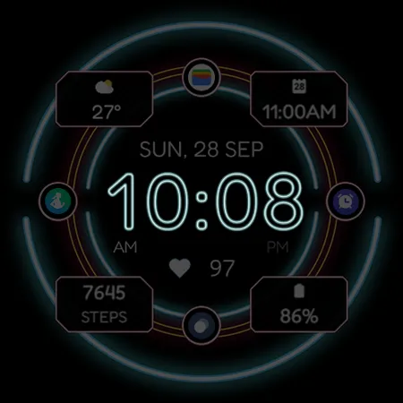 TVV Neon Watch Face screenshot 12