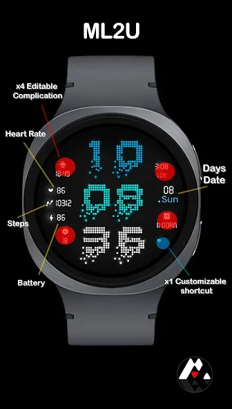 ML2U 515 Watch Face screenshot 2