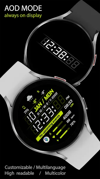 WFP 242 Sporty watch face screenshot 7