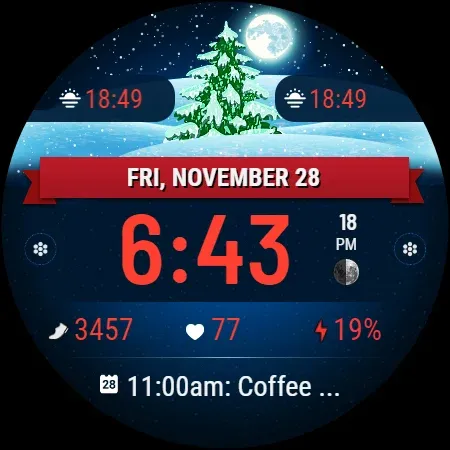 VF01 Christmas Watch Face screenshot 23