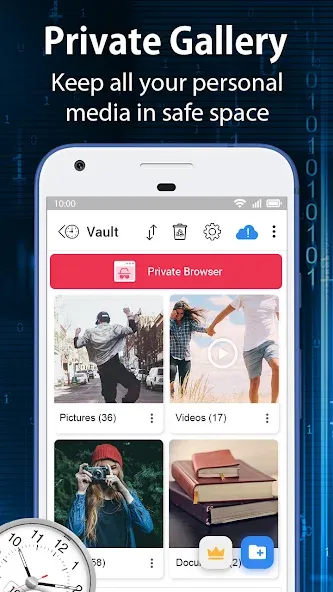 Clock Vault-Hide Photos,Videos screenshot 2