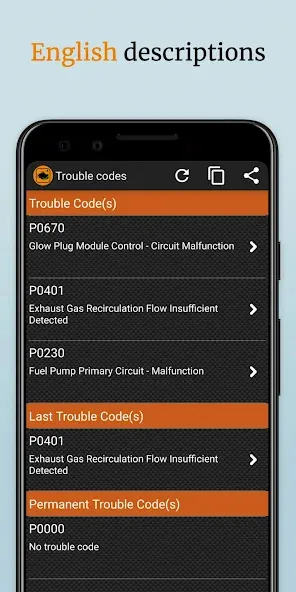 OBD2 Car Scanner - EOBD Facile screenshot 5