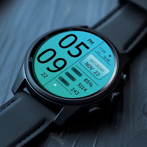 Key WF49 Digital Watch Face screenshot 3