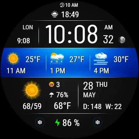VF03 Weather Inform Watch Face screenshot 21