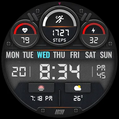 Tancha S62 Retro Watch Face screenshot 17