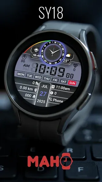 SY18 Watch Face for Wear OS screenshot 4