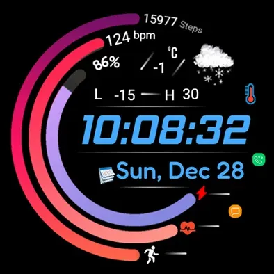 Digital FSW300 Watchface screenshot 17