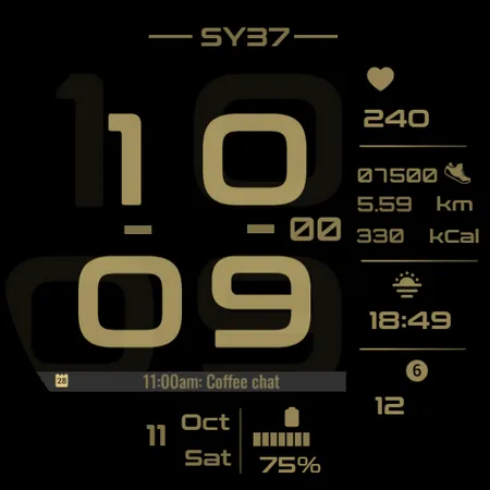 SY37 Watch Face for Wear OS screenshot 32