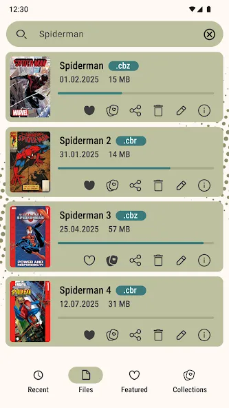 Comic Book Reader (cbz/cbr) screenshot 7