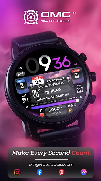 OMG 299 Weather Watch Face screenshot 4