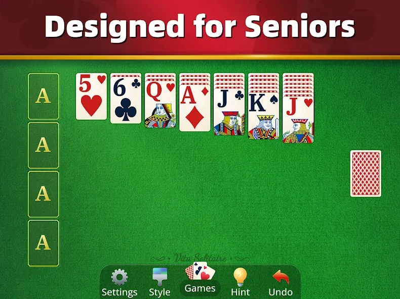 Vita Solitaire for Seniors screenshot 9