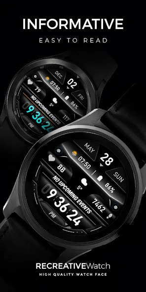 Digital Watch Face - RE03 screenshot 1