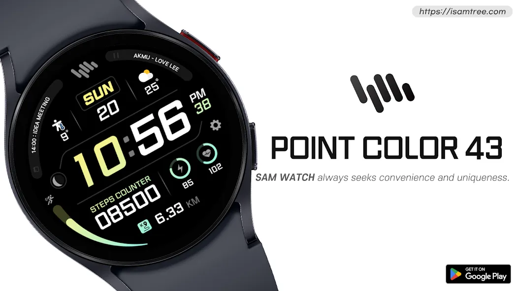 SamWatch PointColor 43 screenshot 1