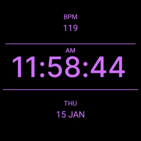 Black X Watch Face screenshot 7