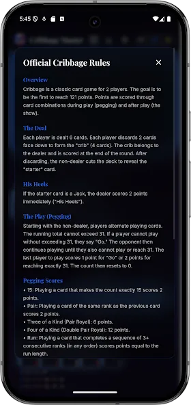 Offline Cribbage Master Ai screenshot 4