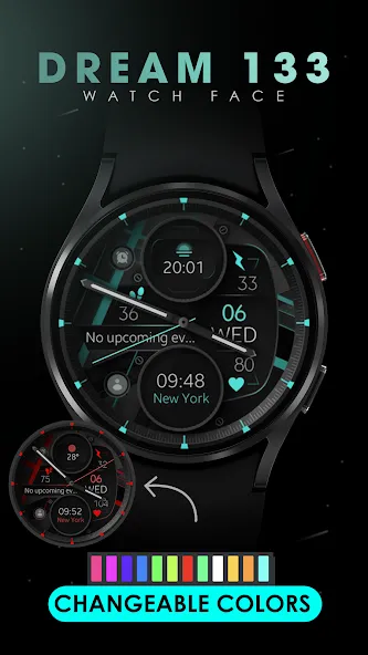 Dream 133 analog watch face screenshot 4