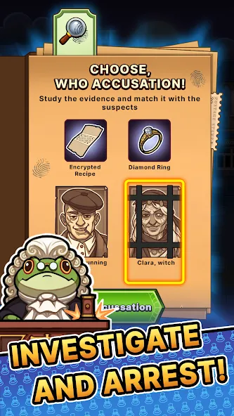 DetecToad: Detective Idle RPG screenshot 10