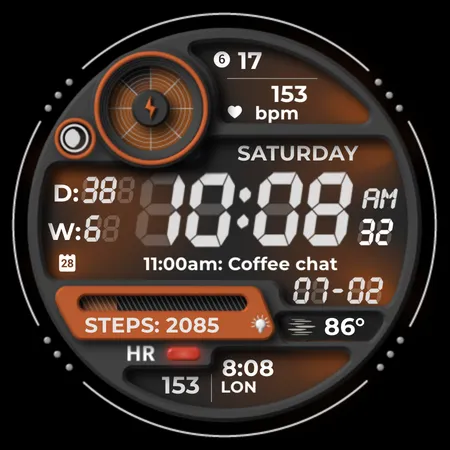 Chester Retro watch face screenshot 46