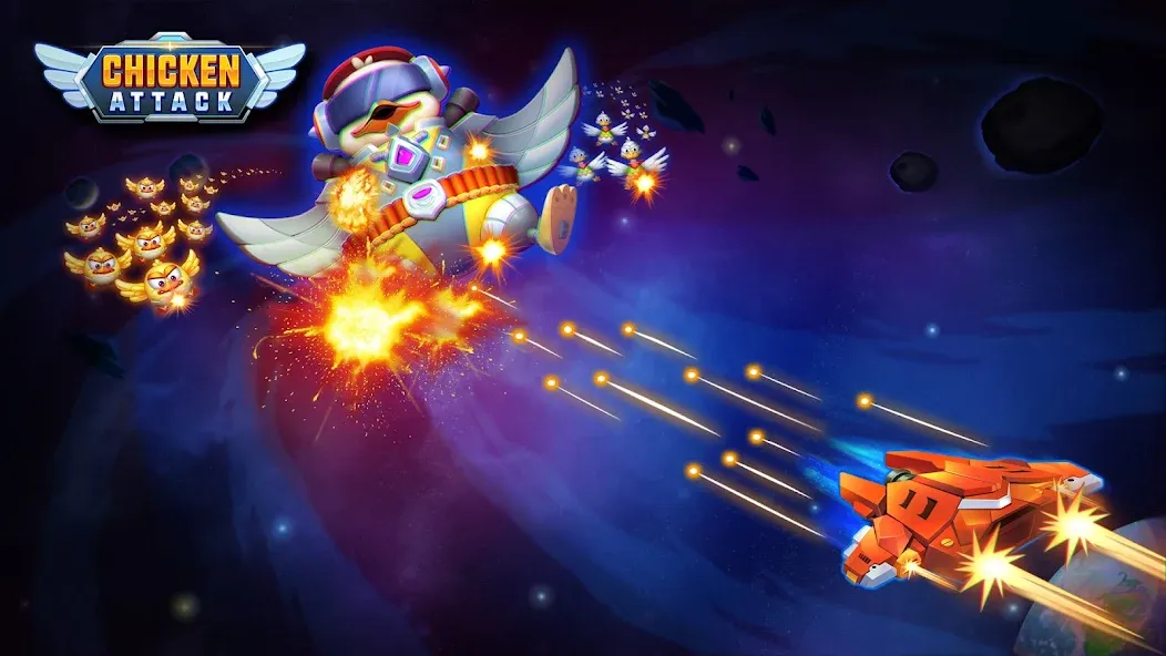 Chicken Attack: Galaxy Shooter screenshot 5
