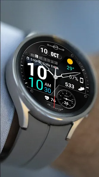 WearOS Hybird WatchFace NTV567 screenshot 21