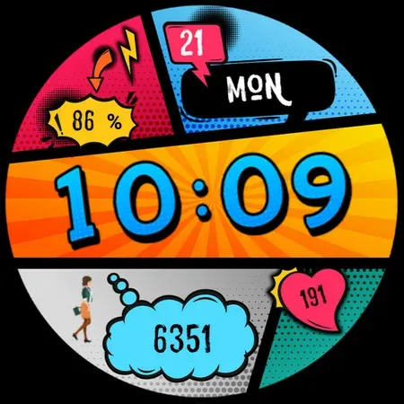 Pars Pop Art Watch Face screenshot 10