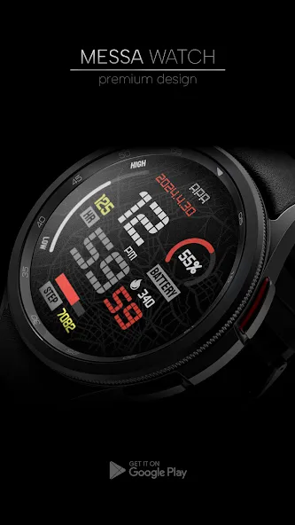 Minimal Digital Watch Face PRO screenshot 4