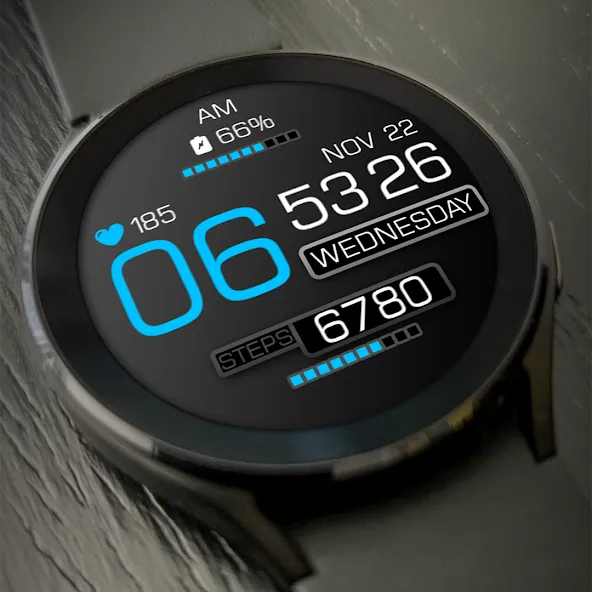 Key110 Digital Watch Face screenshot 2