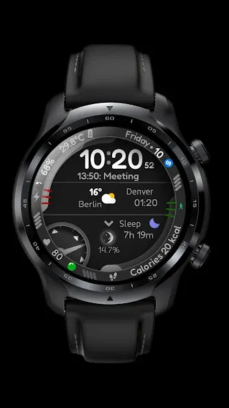 Digital Watch Face CUE115 screenshot 6