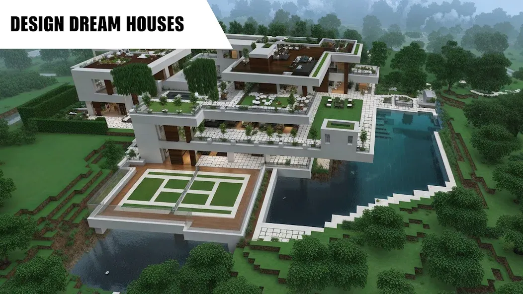 Modern Block City Craft Game screenshot 2