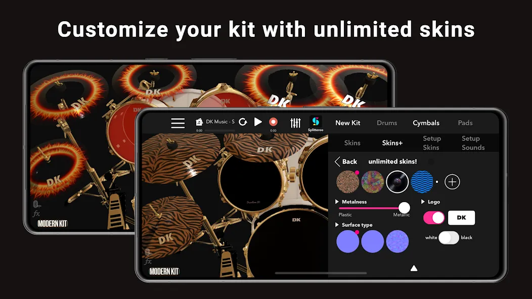 DrumKnee 3D Drums - Drum Set screenshot 1