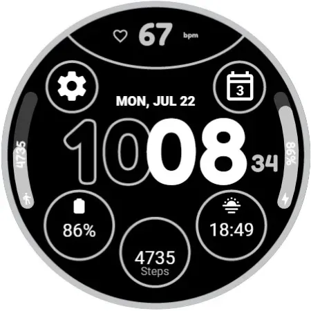 Grid Watch Face by HuskyDEV screenshot 10