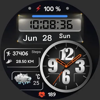 FSW316 Hybrid Watch Face screenshot 16