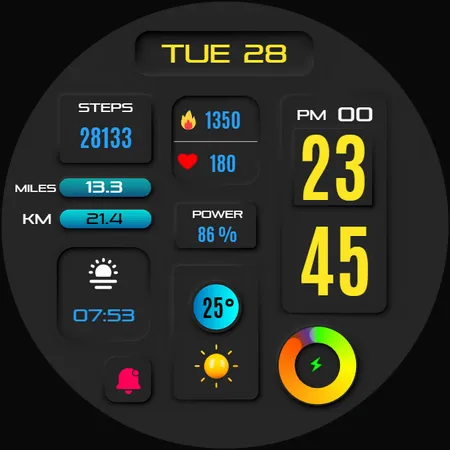 Vega Digital Watch Face screenshot 34