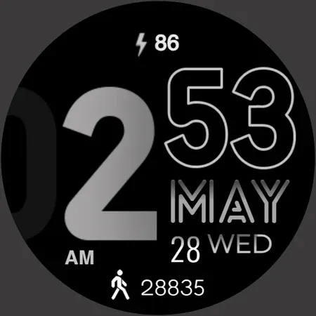 Digital Basic 4 Wear OS 5+ screenshot 38
